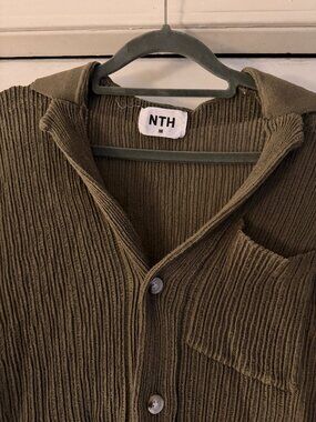Bronze Snake (NTH) Knit Button Up Shirt